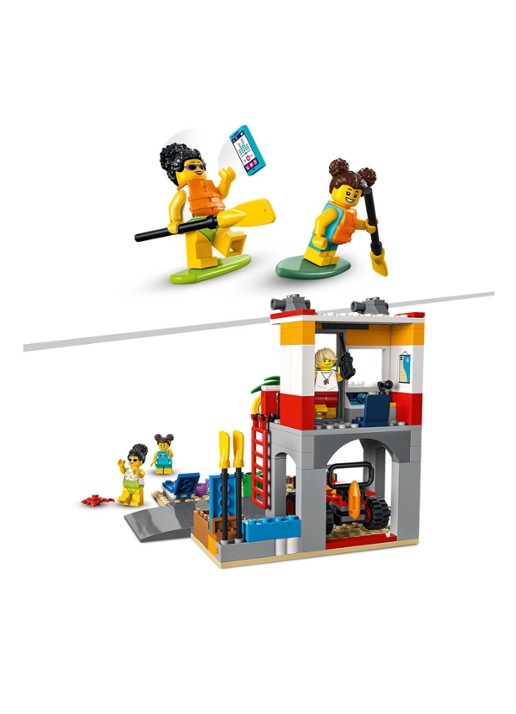 LEGO Strandwachter Uitkijkpost bouwspeelgoed - 60328 - detail 7 multicolor
