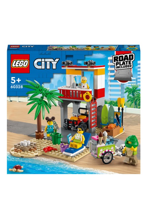 LEGO Strandwachter Uitkijkpost bouwspeelgoed - 60328 - voorkant multicolor