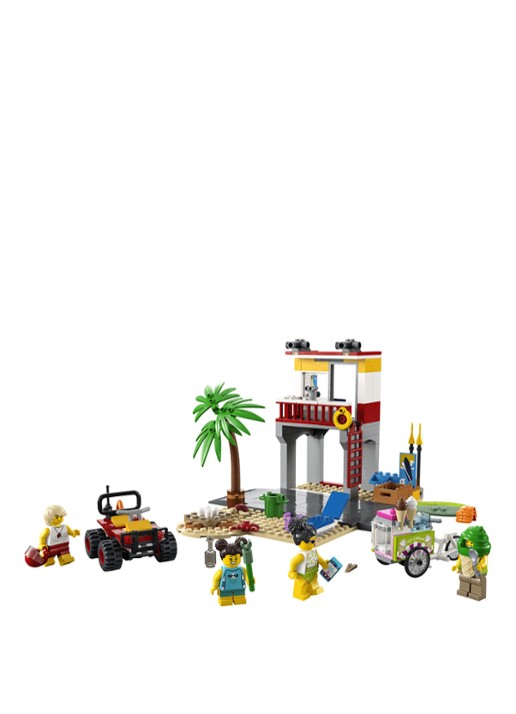 LEGO Strandwachter Uitkijkpost bouwspeelgoed - 60328 - voorkant 2 multicolor