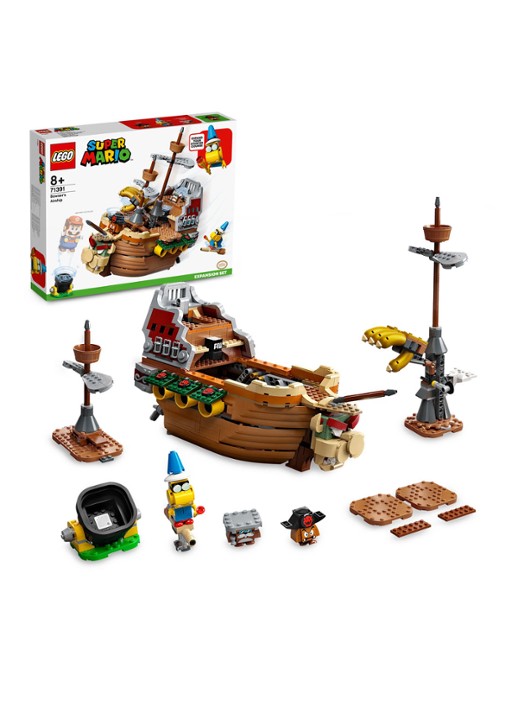 LEGO Super Mario Uitbreidingsset: Bowsers Luchtschip - 71391 - detail 3 donkerbruin