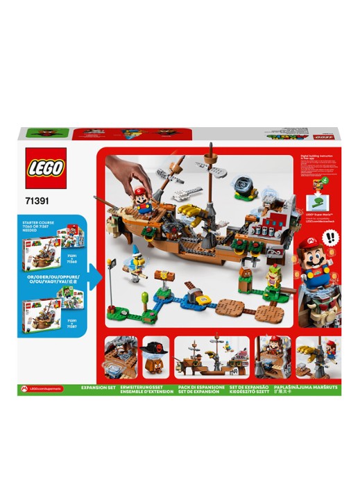 LEGO Super Mario Uitbreidingsset: Bowsers Luchtschip - 71391 - detail 4 donkerbruin