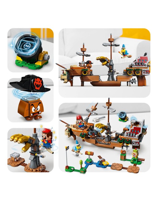 LEGO Super Mario Uitbreidingsset: Bowsers Luchtschip - 71391 - detail 5 donkerbruin