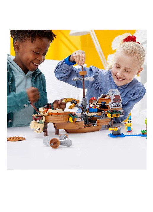 LEGO Super Mario Uitbreidingsset: Bowsers Luchtschip - 71391 - detail 7 donkerbruin