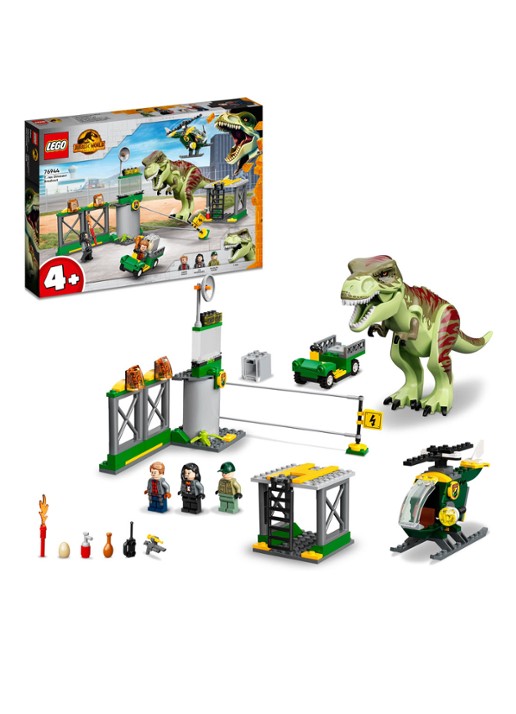 LEGO T. rex dinosaurus ontsnapping - bouwset 76944 - detail 3 multicolor