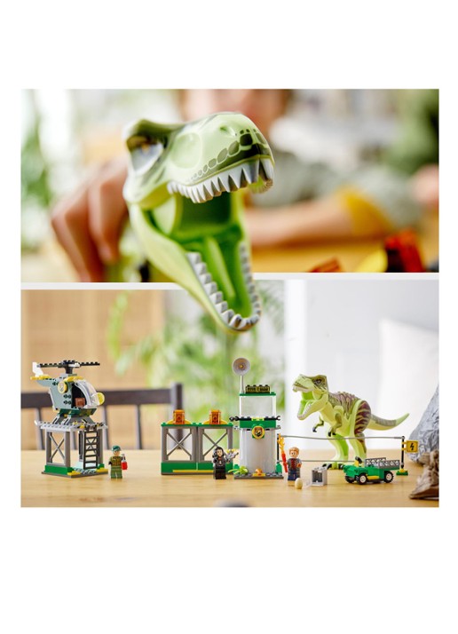 LEGO T. rex dinosaurus ontsnapping - bouwset 76944 - detail 6 multicolor
