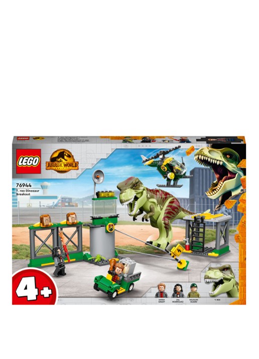 LEGO T. rex dinosaurus ontsnapping - bouwset 76944 - voorkant multicolor
