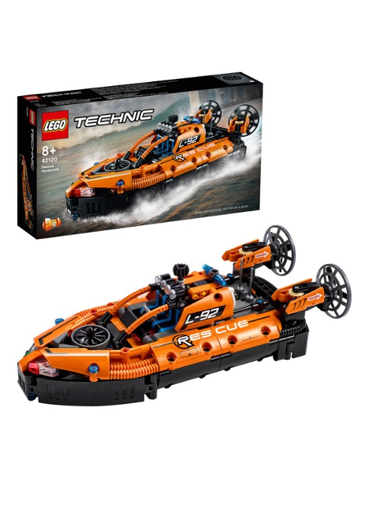LEGO Technic Reddingshovercraft - 42120 - detail 3 oranjebruin