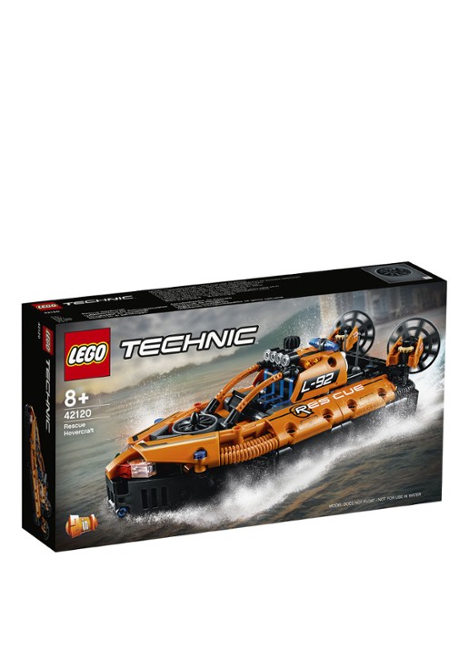 LEGO Technic Reddingshovercraft - 42120 - voorkant oranjebruin