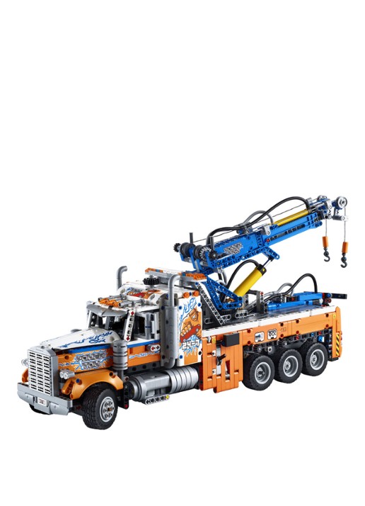 LEGO Technic Robuuste sleepwagen - 42128 - voorkant 2 oranje