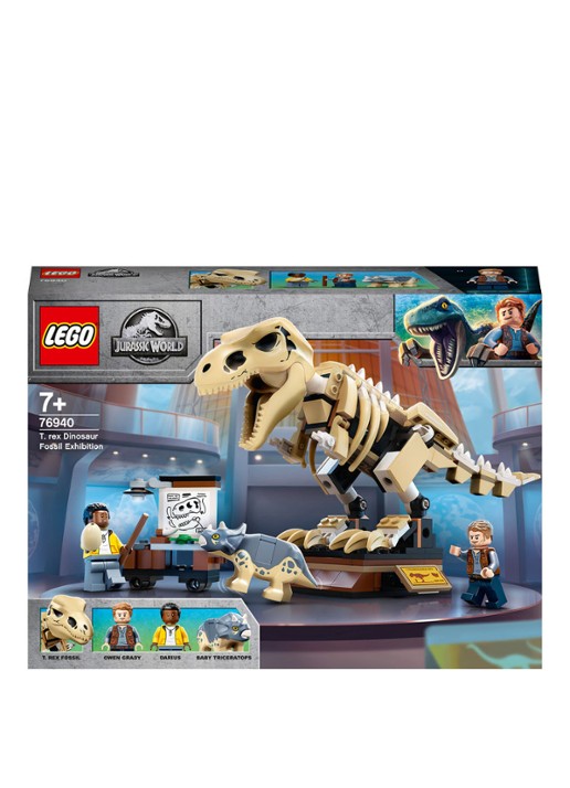 LEGO Tentoonstelling dinosaurusfossiel van T. rex bouwsets - 76940 - voorkant 6 multicolor