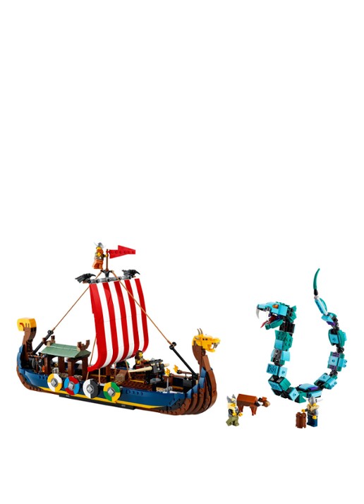 LEGO Vikingschip en de Midgaardslang - 31132 - voorkant 7 multicolor