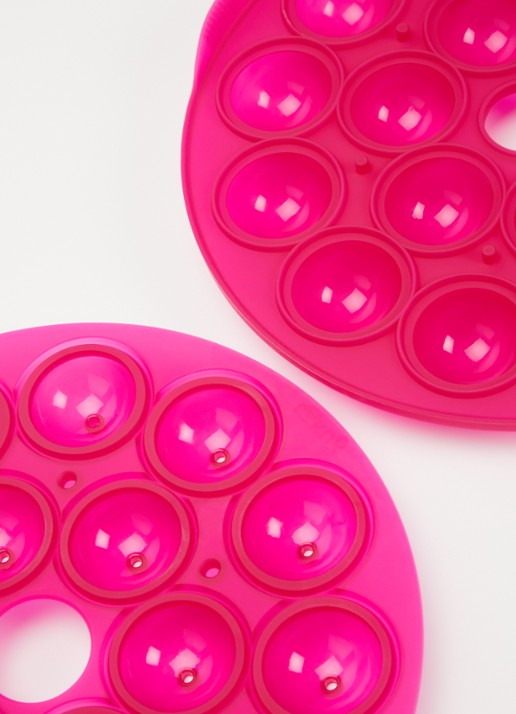 Lékué Bakvorm voor cake pops 18-vaks - detail roze