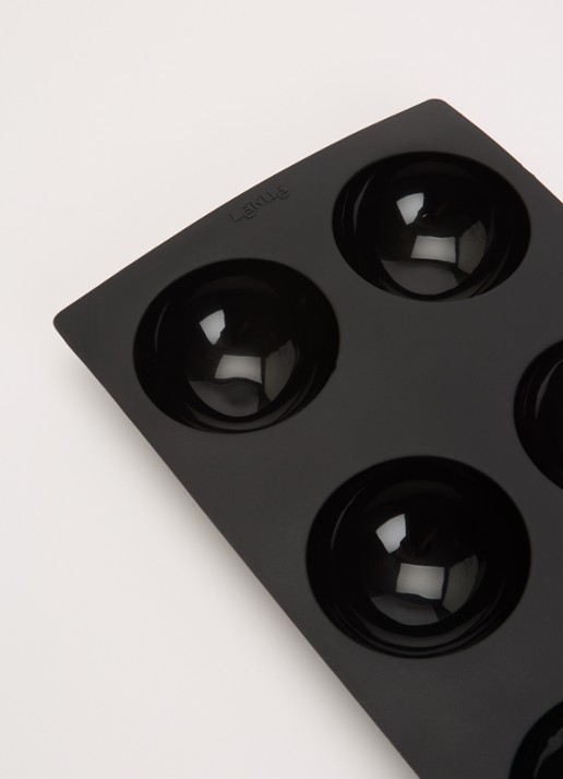 Lékué Bakvorm voor halve bollen 6-vaks - detail zwart