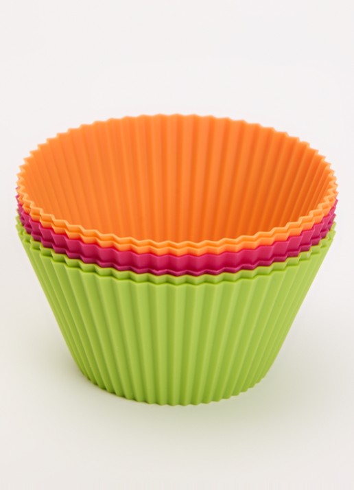 Lékué Bakvorm voor muffins 10 cm set van 6 - voorkant 2 multicolor