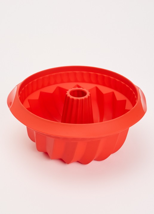 Lékué Bakvorm voor savarin 22 cm - voorkant 3 rood