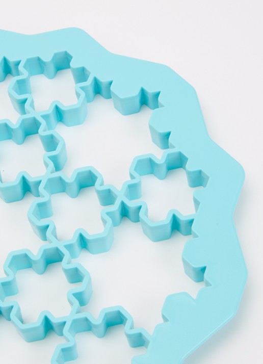 Lékué Sneeuwvlok uitsteekvorm 19-delig - detail lichtblauw