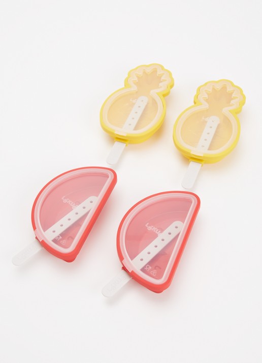 Lékué Tropical Fruit ijsvorm set van 4 - voorkant 3 multicolor