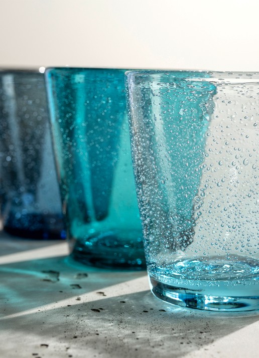 Leonardo Burano drinkglazen 33 cl set van 4 - voorkant 3 multicolor