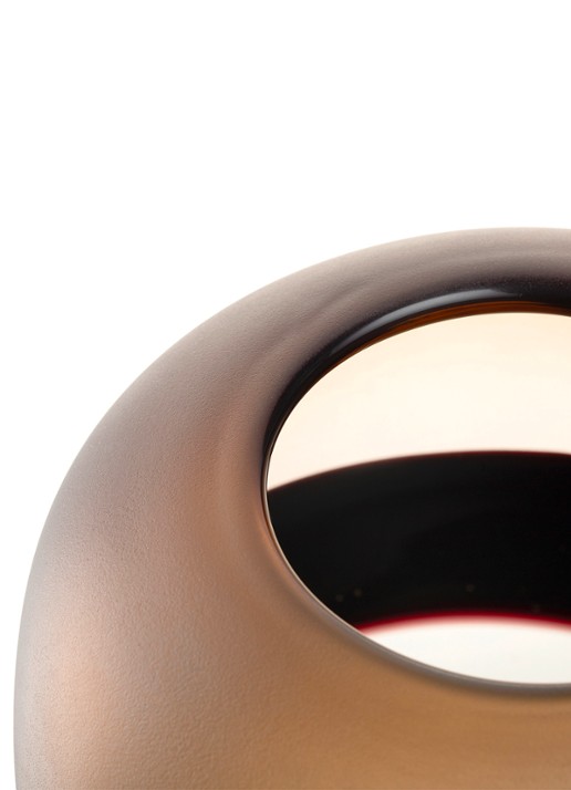 Leonardo Corso Sabbia vaas 25 cm - detail 3 bruin