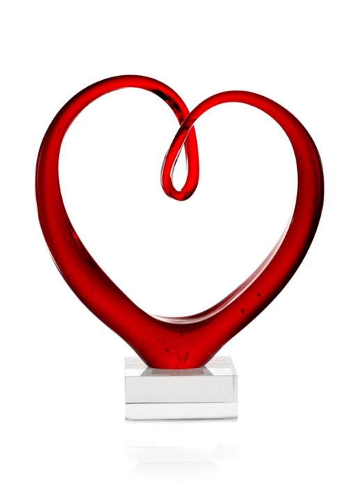 Leonardo Glassculptuur hart 23 cm - voorkant undefined