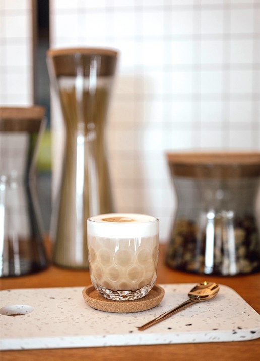 Leonardo Gocce koffieglas 22 cl set van 2 - voorkant 7 transparant