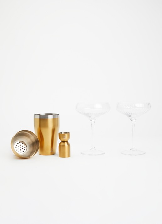 Leopold Vienna Arinto Martini cocktailset 4-delig - voorkant 2 goud