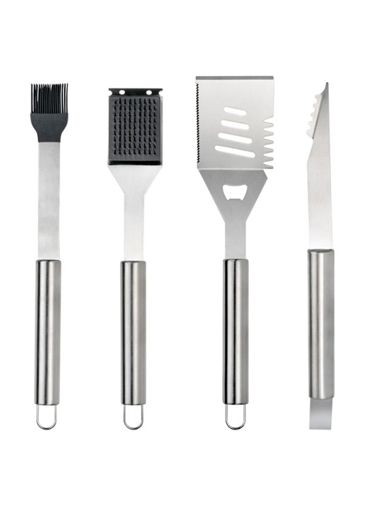 Leopold Vienna Barbecue set van 4 - voorkant 7 zilver