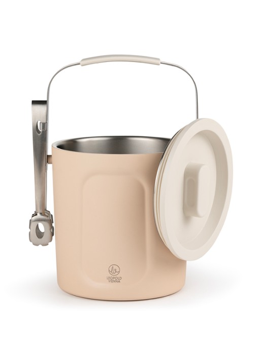 Leopold Vienna Corvina dubbelwandige ijsemmer 1,5 liter - voorkant 2 beige