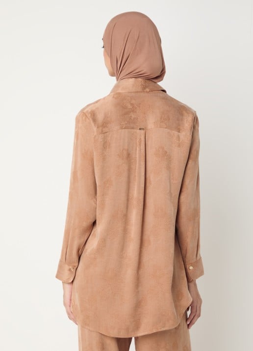 LES Atelier Arla tuniek met patroon - achterkant 5 oudroze