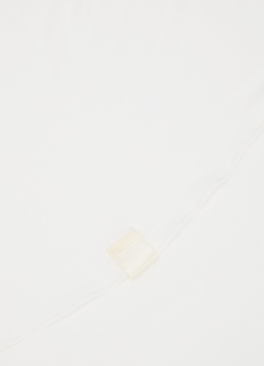 LES Atelier Bamboo Jersey hoofddoek 180 x 82 cm - detail 4 wit