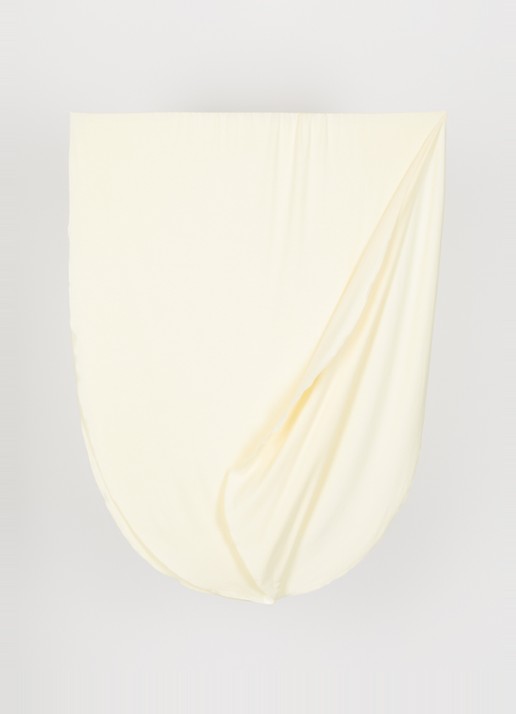 LES Atelier Bamboo Jersey hoofddoek 180 x 82 cm - detail 3 lichtgeel