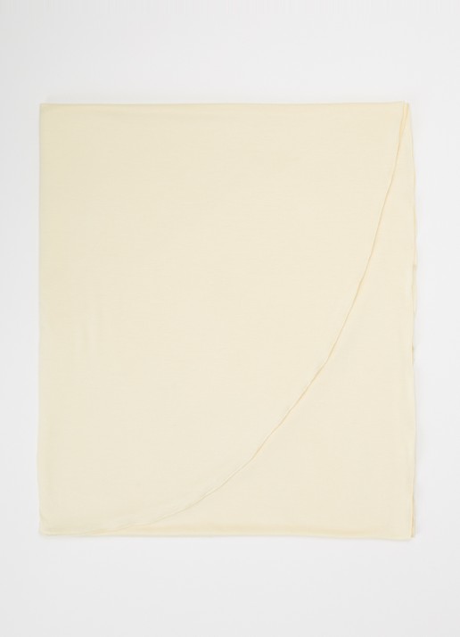 LES Atelier Bamboo Jersey hoofddoek 180 x 82 cm - voorkant lichtgeel