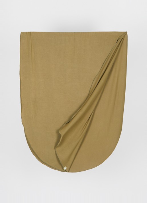 LES Atelier Bamboo Jersey hoofddoek 180 x 82 cm - detail 3 olijfgroen