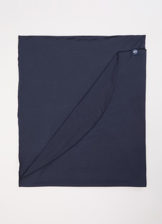 LES Atelier Bamboo Jersey hoofddoek 180 x 82 cm - voorkant donkerblauw