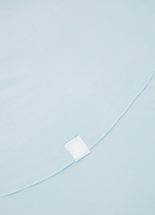 LES Atelier Bamboo Jersey hoofddoek 180 x 82 cm - detail 2 lichtblauw