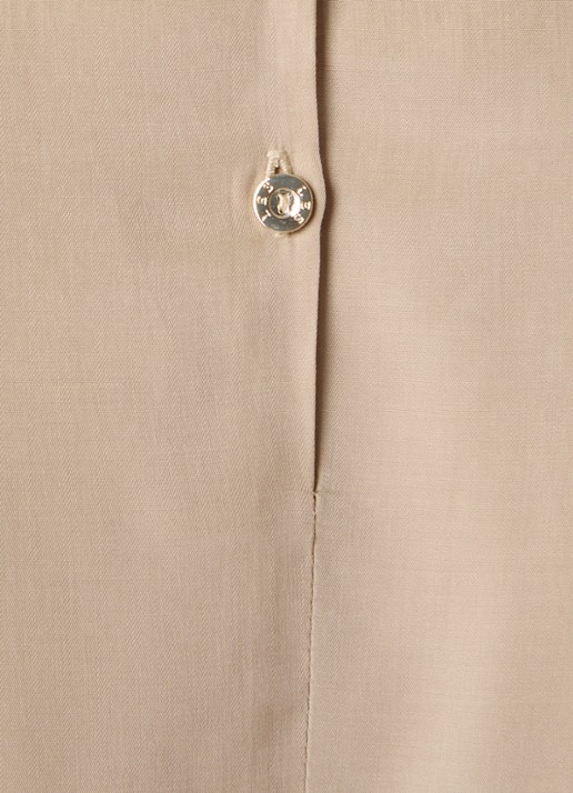 LES Atelier Hana tuniek met glanzende finish - detail 2 beige