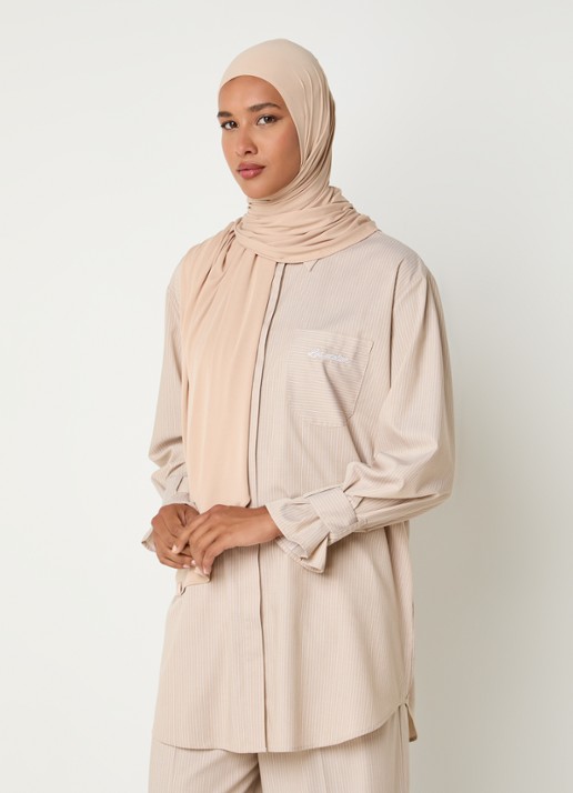LES Atelier Hoofddoek 90 x 200 cm - voorkant 4 zand