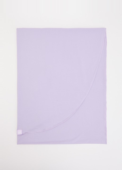 LES Atelier Hoofddoek van jersey 180 x 80 cm - voorkant roze