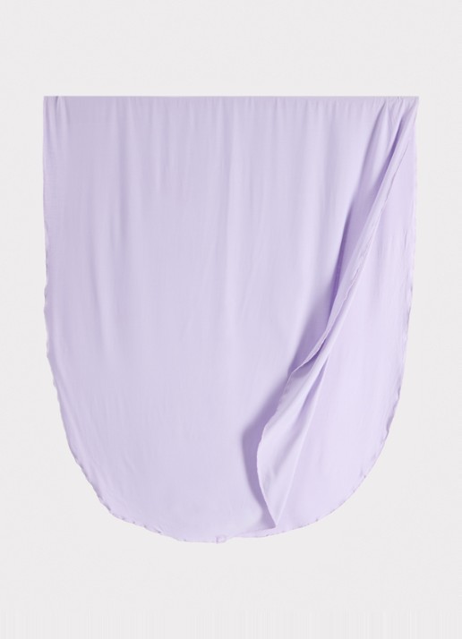 LES Atelier Hoofddoek van jersey 180 x 80 cm - detail 3 lila