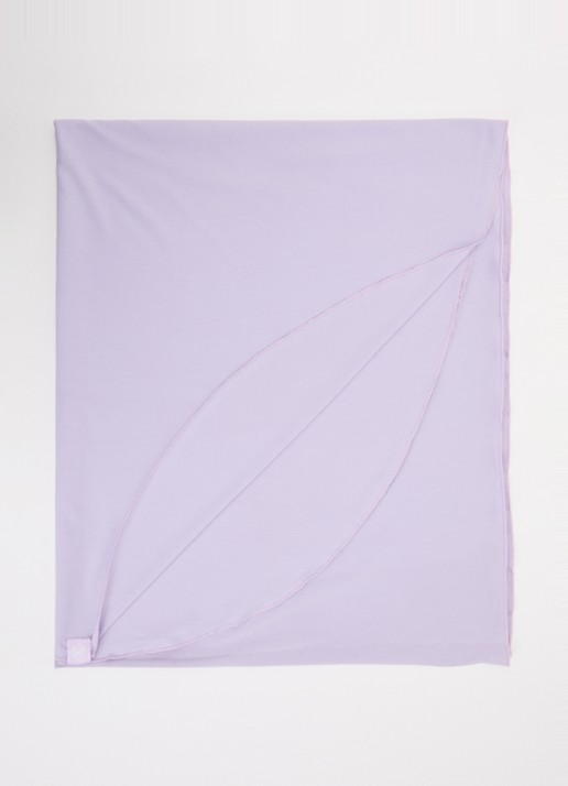 LES Atelier Hoofddoek van jersey 180 x 80 cm - voorkant lila