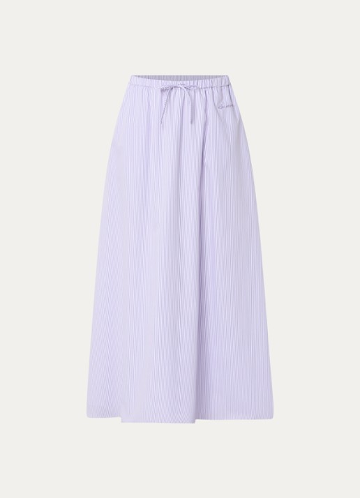 LES Atelier Luna maxi A-lijn rok met steekzakken - voorkant lila