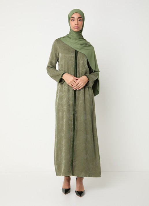 LES Atelier Rana maxi jurk met jacquard dessin