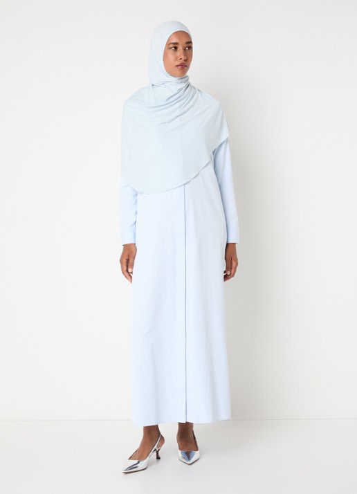 LES Atelier Shey maxi blousejurk met borstzak en stippenprint
