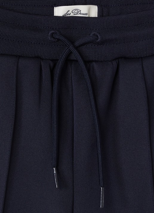 Les Deux Ballier straight fit trackpants met logo - detail 3 donkerblauw