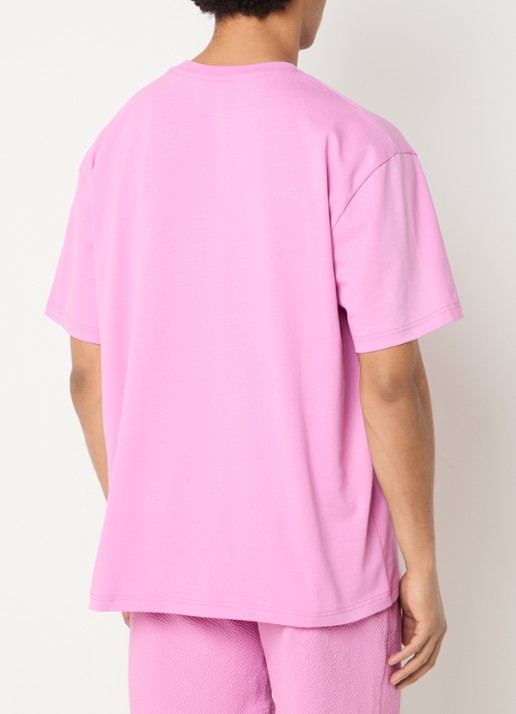 Les Deux Crew T-shirt met logo - achterkant 2 roze