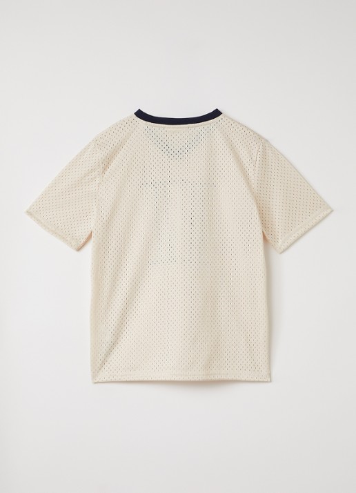 Les Deux Encore T-shirt met logoborduring - voorkant 2 creme