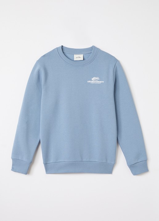 Les Deux Exhibition sweater met logo- en backprint