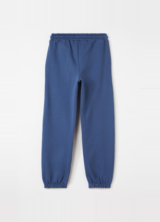 Les Deux Hoop tapered fit joggingbroek met logo - voorkant 2 indigo