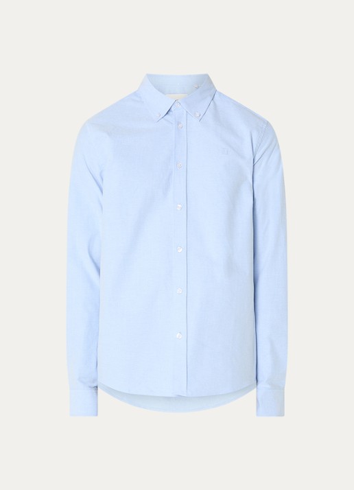 Les Deux Konrad regular fit overhemd met streepprint - voorkant 2 lichtblauw