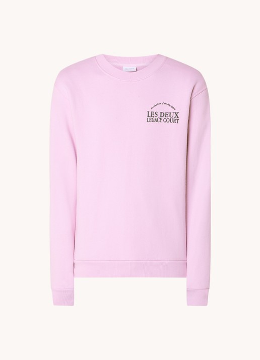 Les Deux Legacy sweater met logo- en backprint